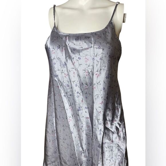 Delicate Treasures Vintage Elegant Silver Nightgown Size Small - Picture 3 of 3